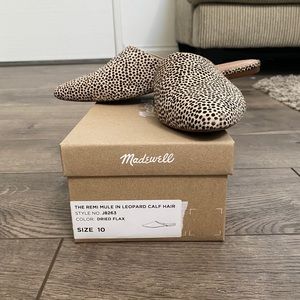 Madewell Remi Genuine Leopard Calf Hair Mule